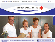 Tablet Screenshot of clinica-san-antonio.com